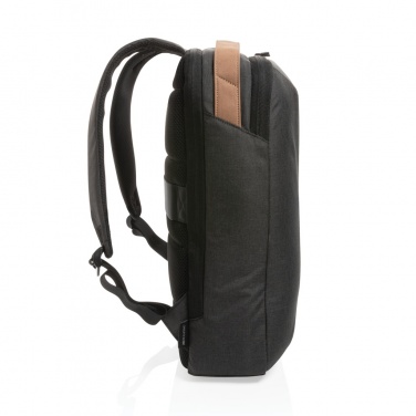 Logo trade promotional merchandise image of: Impact AWARE™ 300D two tone deluxe 15.6" laptop backpack