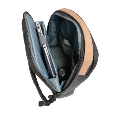 Logotrade promotional merchandise image of: Impact AWARE™ 300D two tone deluxe 15.6" laptop backpack