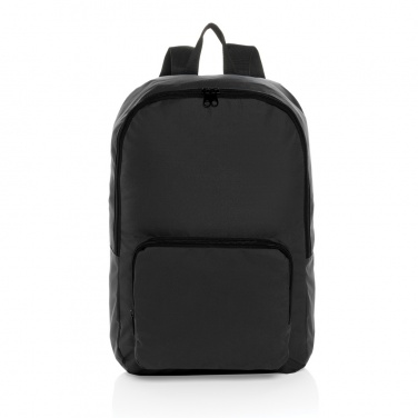 Logo trade corporate gifts image of: Dillon AWARE™ RPET foldable classic backpack