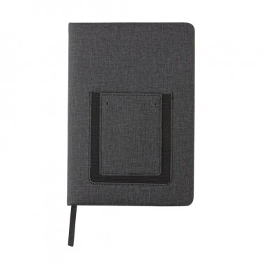 Logotrade corporate gift image of: Deluxe A5 Notebook with phone pocket