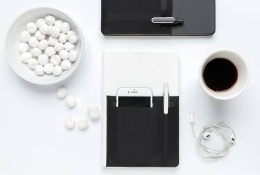 Logotrade business gift image of: A5 Deluxe notebook with smart pockets
