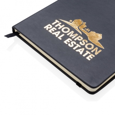 Logotrade business gift image of: Deluxe hardcover PU A5 notebook