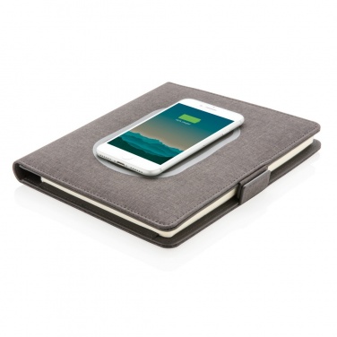 Logotrade promotional product picture of: Air 5W wireless charging notebook cover A5