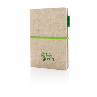 Logo trade promotional product photo of: A5 jute notebook