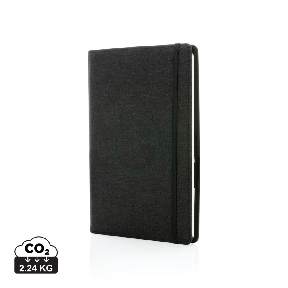 Logotrade promotional items photo of: Air 5W wireless charging refillable journal cover A5