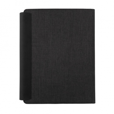 Logotrade advertising product image of: Fiko 5W wireless charging portfolio A4 with powerbank