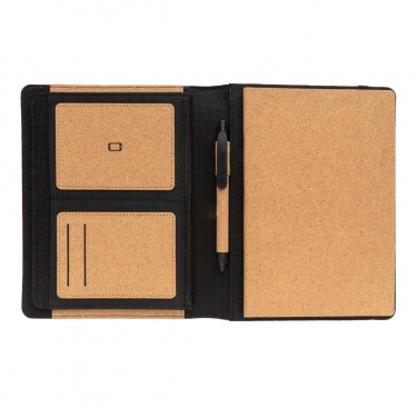 Logotrade promotional merchandise picture of: Deluxe cork portfolio A5 with pen