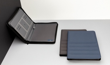 Logo trade promotional items image of: Impact AWARE™ RPET A4 portfolio with zipper