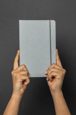 Logo trade corporate gifts image of: Recycled leather hardcover notebook A5