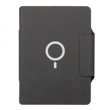 Logotrade promotional giveaway image of: Artic Magnetic 10W wireless charging A4 portfolio