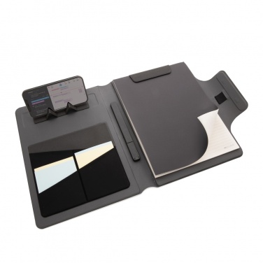 Logo trade promotional items picture of: Artic Magnetic 10W wireless charging A4 portfolio