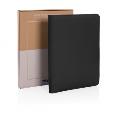 Logotrade promotional merchandise image of: Impact Aware™ deluxe 300D tech portfolio with zipper