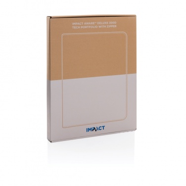 Logo trade promotional giveaway photo of: Impact Aware™ deluxe 300D tech portfolio with zipper