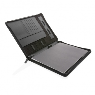 Logo trade promotional item photo of: Swiss Peak Heritage RCS rPU A4 portfolio with zipper