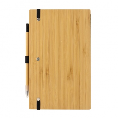 Logotrade promotional merchandise photo of: Bamboo notebook and infinity pencil set