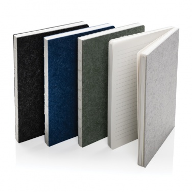 Logotrade promotional merchandise picture of: Phrase GRS certified recycled felt A5 notebook
