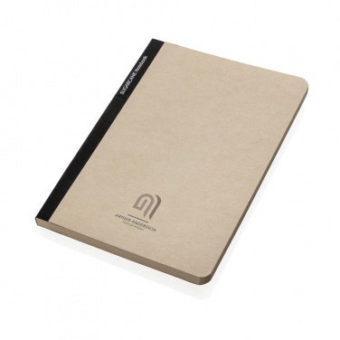 Logo trade business gifts image of: Stylo Sugarcane paper A5 Notebook