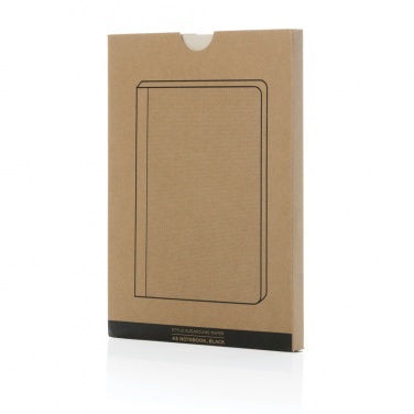 Logo trade corporate gifts image of: Stylo Sugarcane paper A5 Notebook