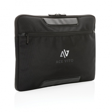 Logo trade promotional giveaways picture of: Swiss Peak AWARE™ RPET Voyager 15.6" laptop sleeve