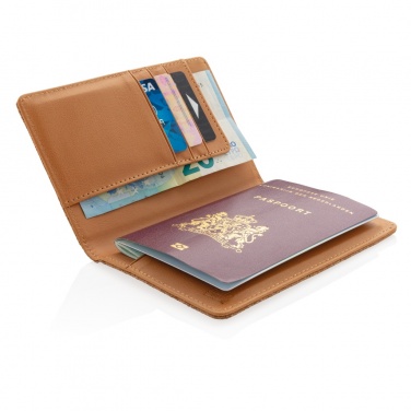 Logo trade promotional merchandise image of: Cork secure RFID passport cover