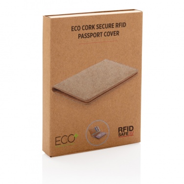 Logotrade promotional item picture of: Cork secure RFID passport cover