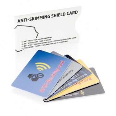 Logotrade promotional gift picture of: Anti-skimming RFID shield card with active jamming chip