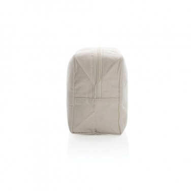 Logo trade promotional gifts picture of: Impact Aware™ 285 gsm rcanvas toiletry bag undyed