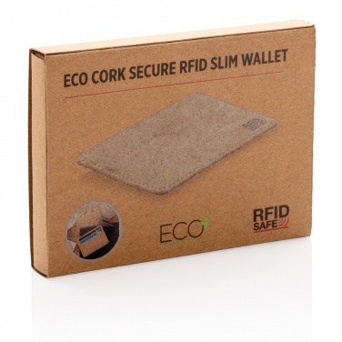Logo trade promotional giveaway photo of: Cork secure RFID slim wallet