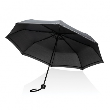Logo trade promotional giveaways picture of: 20.5"Impact AWARE™ RPET 190T pongee mini reflective umbrella