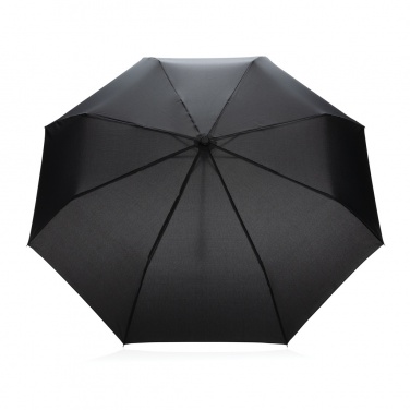 Logo trade promotional gift photo of: 20.5" Impact AWARE™ RPET 190T Pongee bamboo mini umbrella