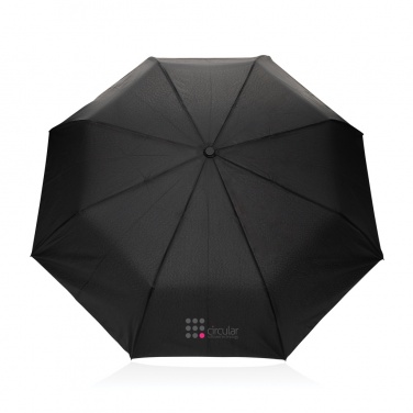 Logo trade promotional products image of: Kaycey 21" AWARE™ RPET Acacia wood mini auto open umbrella