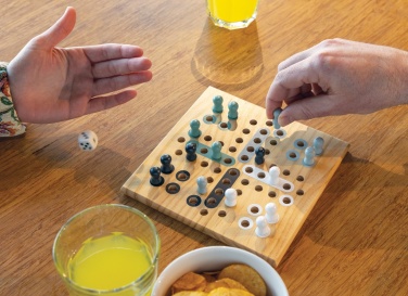 Logo trade promotional giveaways picture of: Claire wooden Ludo game