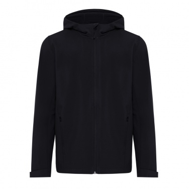 Logo trade promotional giveaway photo of: Iqoniq Makalu men recycled polyester soft shell jacket