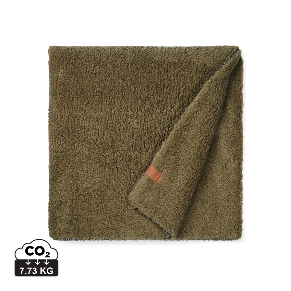 Logo trade advertising products image of: VINGA Maine GRS recycled double pile blanket