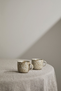 Logo trade corporate gifts image of: VINGA Nuvem stoneware mug, 2 pcs set