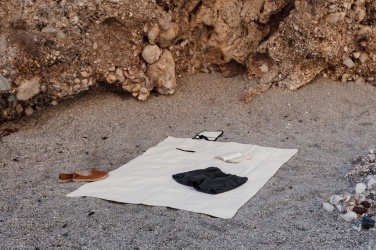 Logotrade promotional giveaways photo of: VINGA Volonne AWARE™ recycled canvas picnic blanket