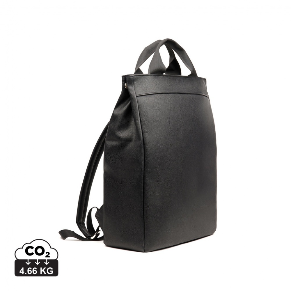 Logo trade promotional merchandise photo of: VINGA Bermond RCS recycled PU backpack