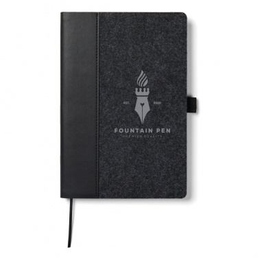 Logotrade promotional merchandise image of: VINGA Albon GRS recycled felt notebook