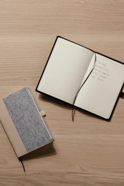 Logo trade promotional products picture of: VINGA Albon GRS recycled felt notebook