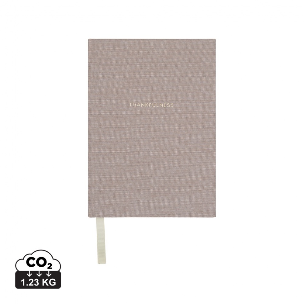 Logo trade promotional gift photo of: VINGA Thankfulness GRS recycled paper journal