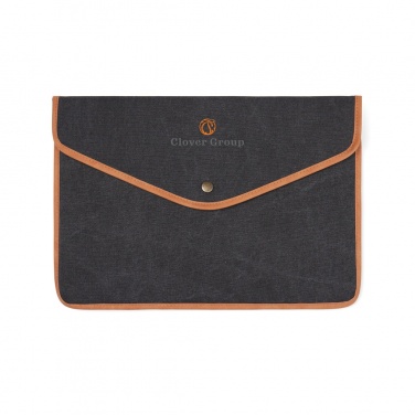 Logo trade promotional gifts image of: VINGA Bosler GRS recycled canvas 14" laptop sleeve