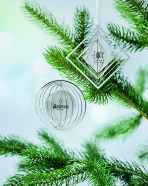 Logo trade advertising products image of: Circle decoration with ribbon