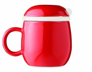 Logo trade promotional giveaway photo of: Ceramic mug with lid 370 ml