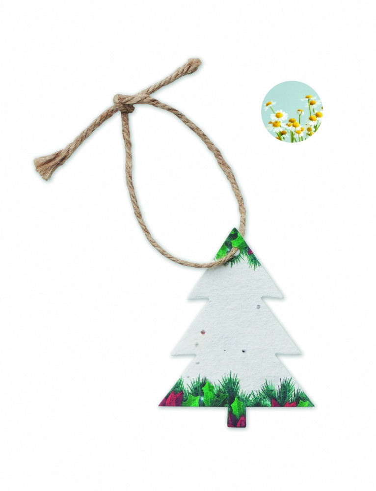 Logotrade promotional product picture of: Seed paper Xmas ornament