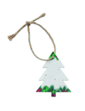 Logo trade promotional merchandise picture of: Seed paper Xmas ornament