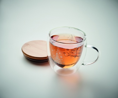 Logo trade corporate gifts image of: Double wall borosilicate mug