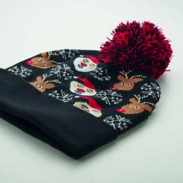 Logo trade corporate gift photo of: Christmas knitted beanie