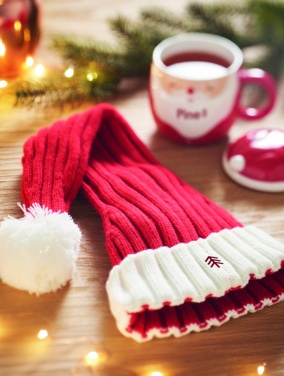 Logo trade promotional giveaways picture of: Long Christmas knitted beanie