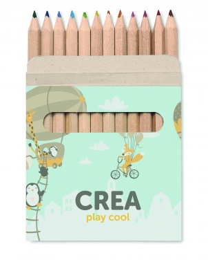 Logotrade promotional gift picture of: 12 coloured pencils set