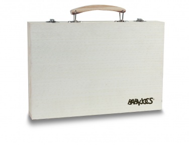 Logotrade promotional item picture of: Artist's set in wooden box